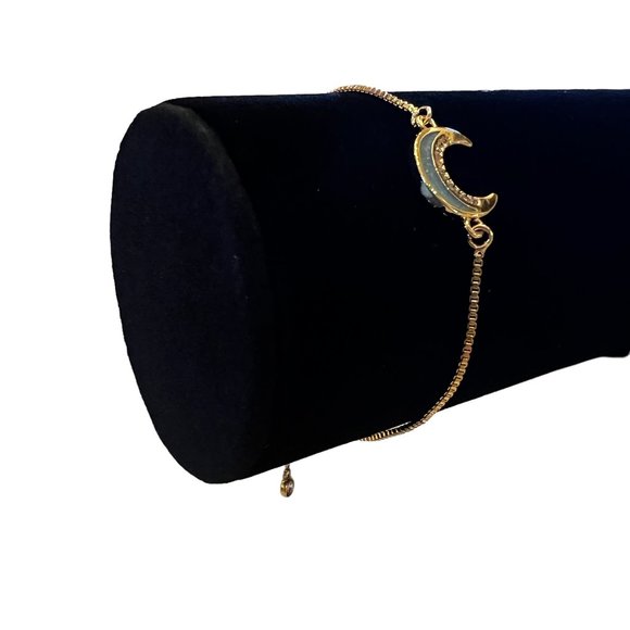 New Eye Candy Los Angeles Delicate CZ Crescent Moon Adjustable Tie Brace… - Picture 4 of 4